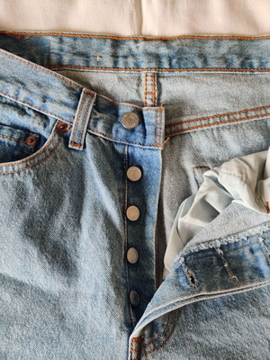 Levi's 501 jeans μέγεθος W32 L35 denim μπλε σαν καινούργιο