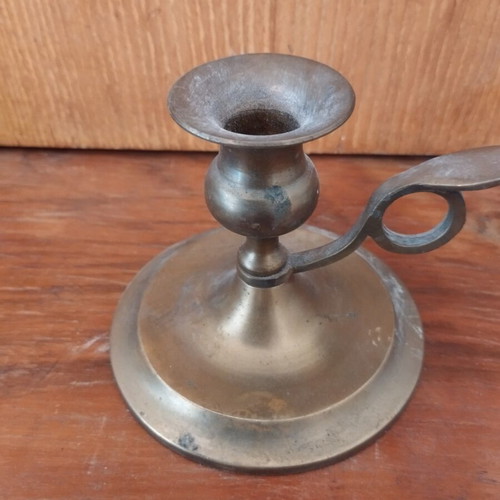 Metal candlestick, height about 8 cm