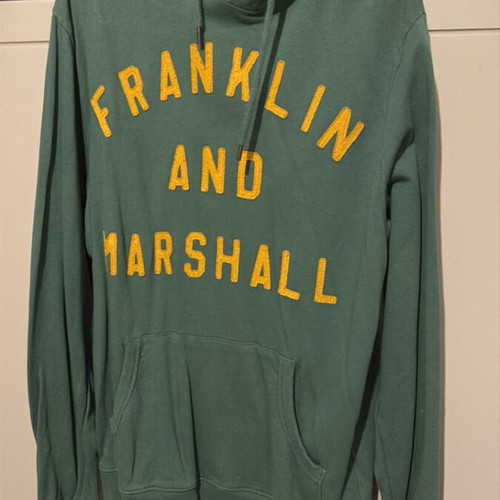 Franklin and Marshall sweatshirt used, green and yellow, size M