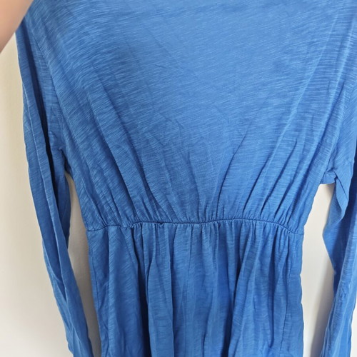 Paranoia long-sleeve blouse blue medium used, 100% cotton
