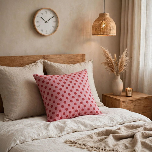 Giant dots pillowcase 45x45 cm eco textile fabric