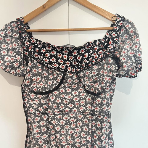 Zara mini floral dress size Small used