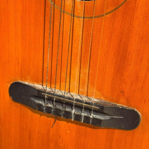 Vintage classical guitar used, for restoration or decor project