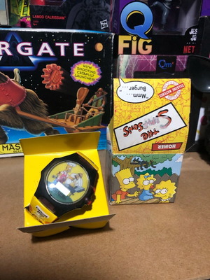 Simpsons Burger King Promo Watch 2002 Like New in Box