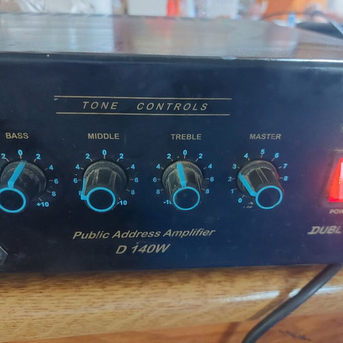 Μικροφωνικός ενισχυτής D 140W Dubl ex μεταχειρισμένος, λειτουργικός