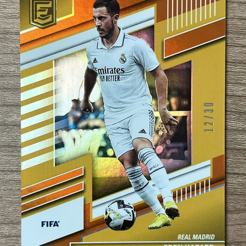 2022-23 Panini Donruss Elite FIFA Soccer Card Eden Hazard orange /30 like new