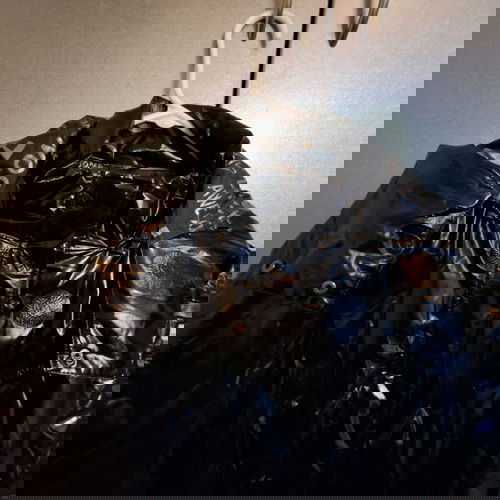 Desigual γυναικείο μπουφάν μαύρο γυαλιστερό oversize σαν καινούργιο