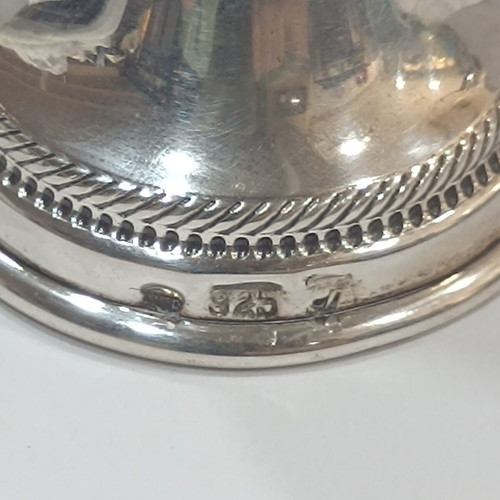 Vintage Solifleur 925 Silver Bud Vase with Floral Relief