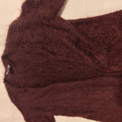 Mohair cardigan Vero Moda like new, size medium, burgundy
