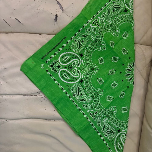 Bandana new in lettuce green color made of 100% cotton