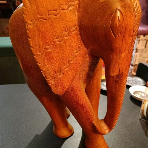 Handmade African solid wood vintage '70s made to order with wear