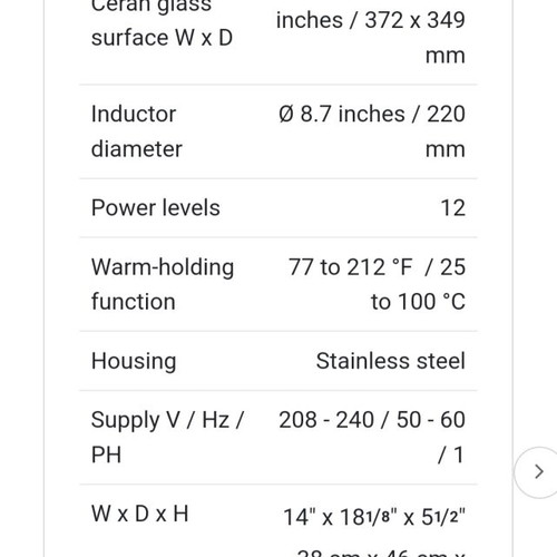 Scholl Instict Hob 3.5 induction cooktop professional like new