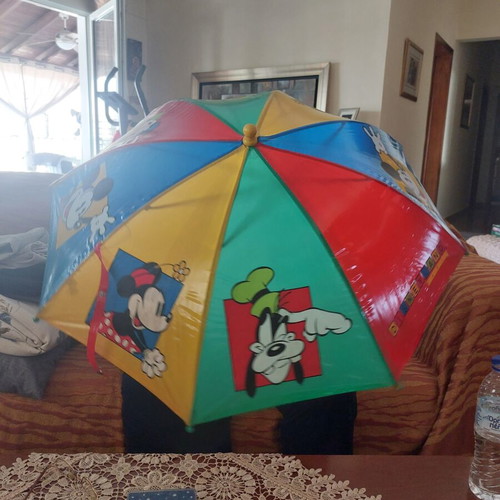 Vintage Disneyland Children's Umbrella with Mickey Mouse Handle like new