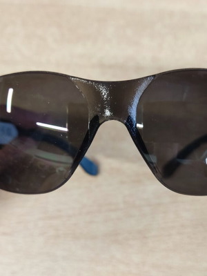 Sunglasses new, black polycarbonate lenses, scratch resistant