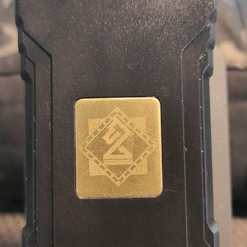 Mechanical mod black gold 2x18650 used