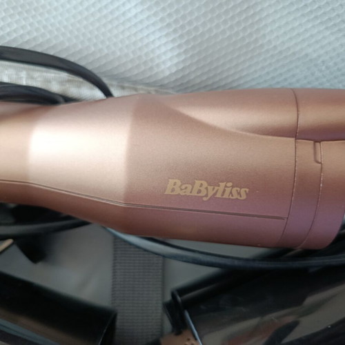 BaByliss Rotating Hair Brush Rose Gold like new