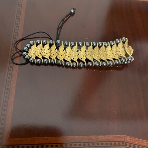 Steel bracelet used with leaves multicolor