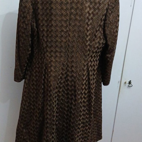 Women's coat like new, brown, hand-sewn, size XL