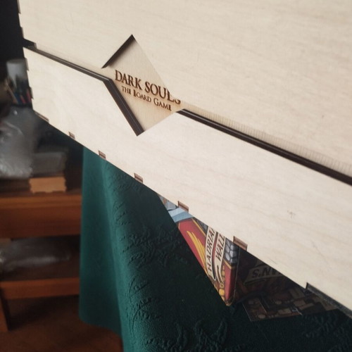 Wooden box for Dark Souls board game custom made