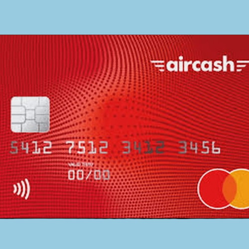 Aircash Mastercard card new, inactive