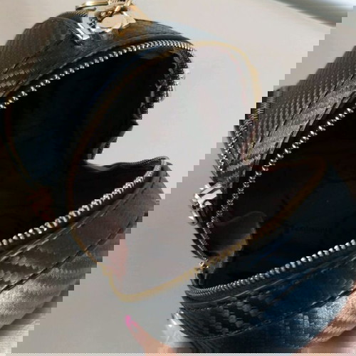 Τσαντάκι χειρός σε σχήμα νεκροκεφαλή σαν καινούργιο, μαύρο