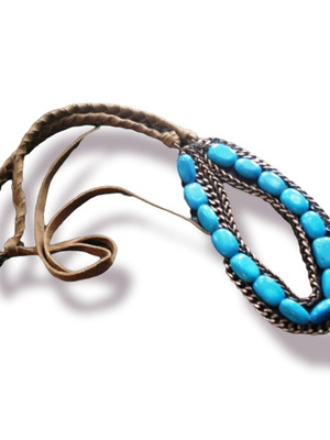 Necklace with turquoise howlite, new, length 40 cm