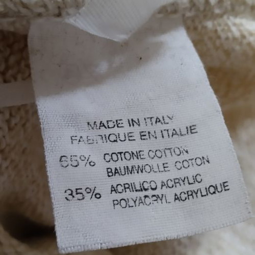 Men's Italian light sweater used, ecru, size L