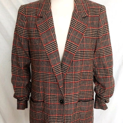 Zara checked jacket size M like new, beige and brown