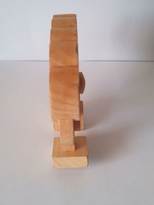 Wooden sheep figure used