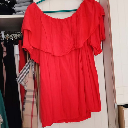 Celestino women's red blouse, one size