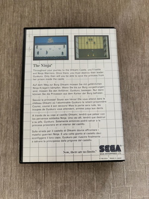 The Ninja Sega Master System game, complete