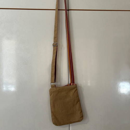 Nature & Découvertes crossbody bag like new, 100% ramie fabric, boho style