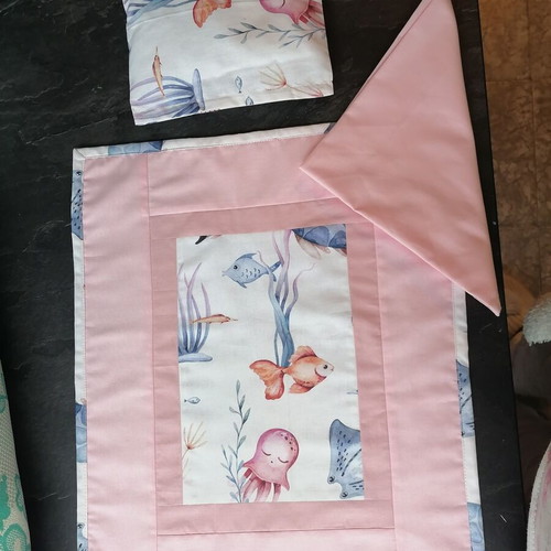 Doll bedding for up to 40 cm dolls new, 100% cotton