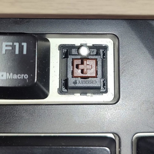 CoolerMaster MasterKeys Pro M mechanical keyboard with Cherry MX Brown switches