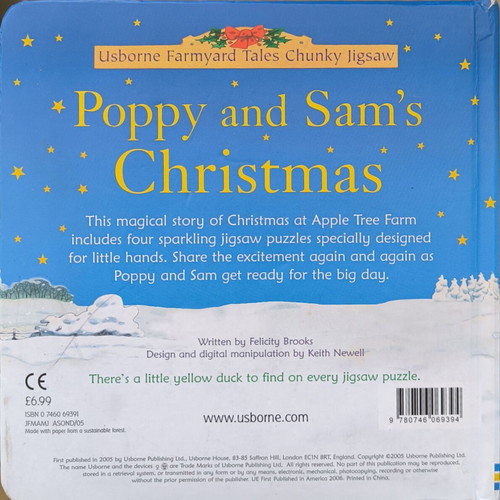 Poppy and Sam's Christmas book with puzzles