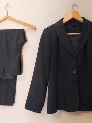 Soul Rebel women's suit set jacket and trousers size L like new black