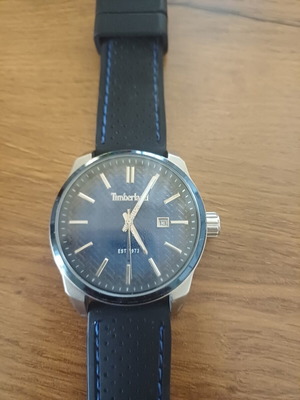 Timberland wristwatch used, blue, broken crown
