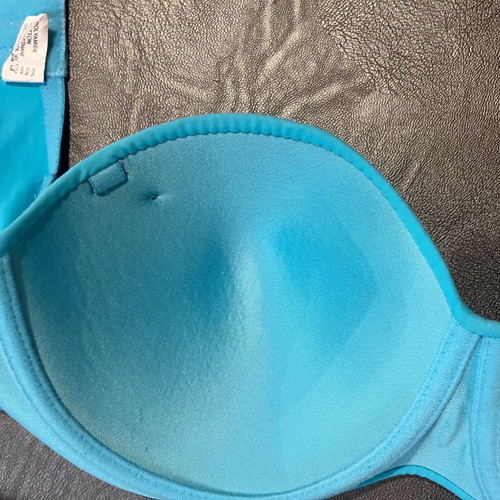 Strapless bra 95-85 with strap holders like new, turquoise