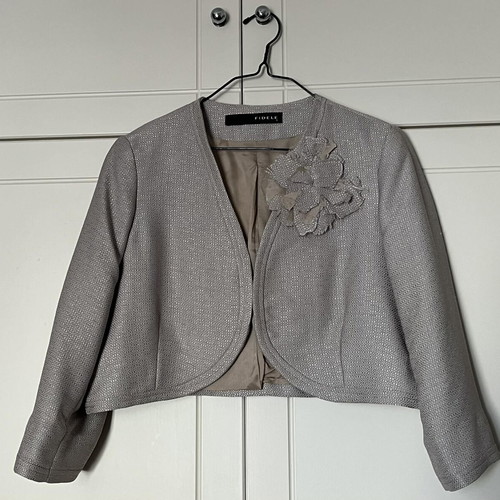 FIDELE dress with short bolero jacket beige like new