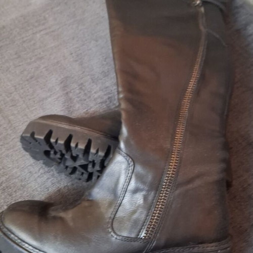Marco Tozzi leather boots size 38 brown new