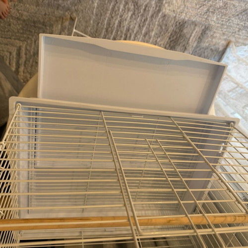 Parrot cage new with feeders