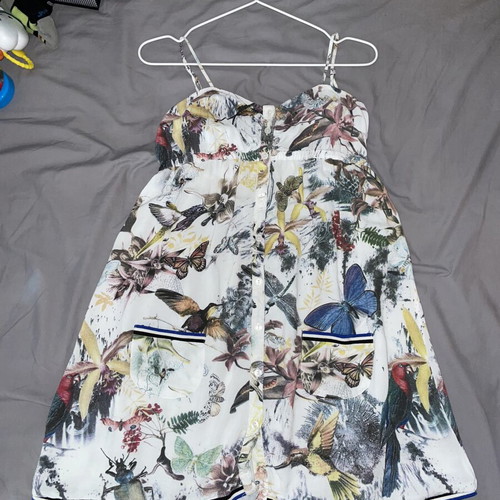 Attrattivo dress L with tropical floral print, like new