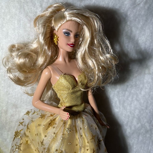 2023 Holiday Barbie Doll used with earrings and shoes