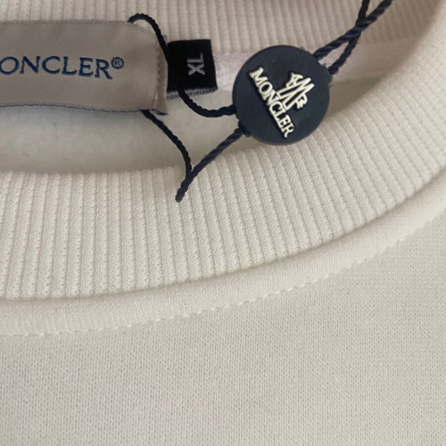 Moncler Crewneck Sweatshirt White Scribble Logo new XL