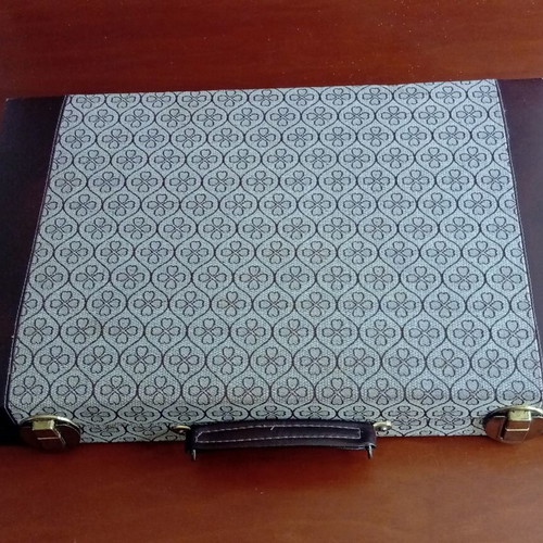 Backgammon vintage case set used, complete board game