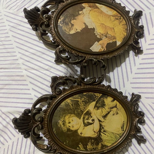 Vintage plaques like new, set of two