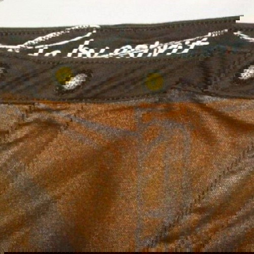 Ελαστική τζιν φούστα EDC by Esprit νέα, καφέ και χρυσή