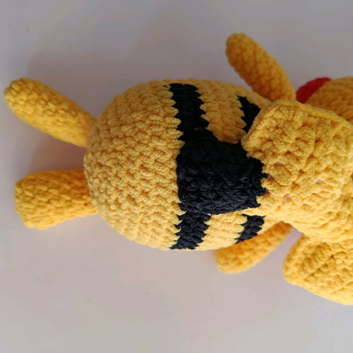 Pikachu handmade knitted doll 30 cm like new