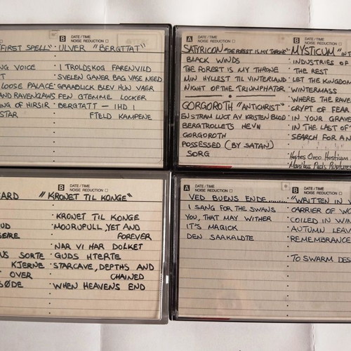 Lot of 4 Norwegian Black Metal cassette tapes, home-recorded