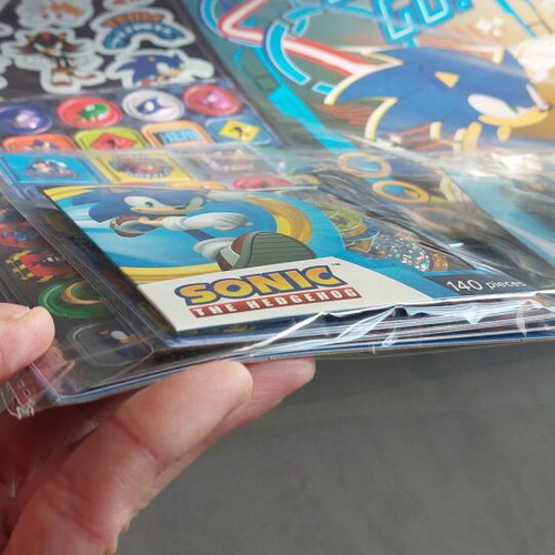 Sonic the hedgehog stickers new, pack of 500 pieces